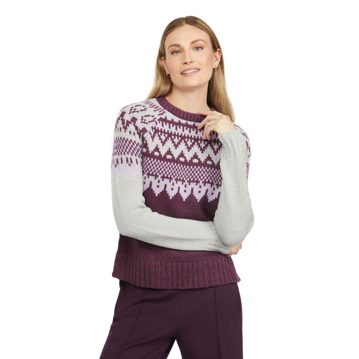 Mexx Women’s Fair Isle Knit Sweater