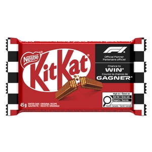Kit Kat 4-Finger Wafer Bar, Crispy Wafers Enrobed in Smooth Milk Chocolate