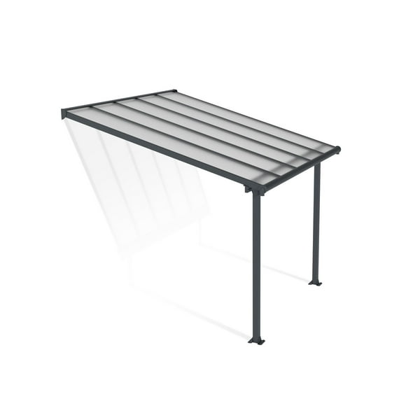 Canopia by Palram Olympia 10 ft. x 10 ft. Aluminum Patio Cover - Grey