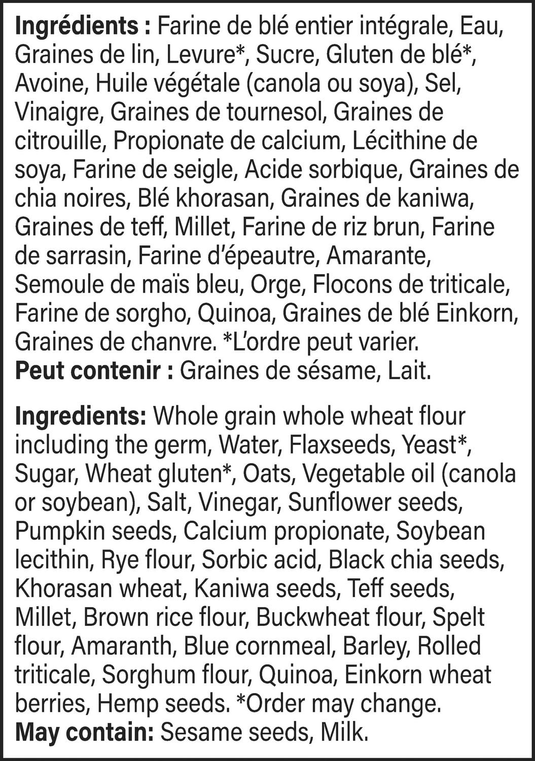 Bon Matin® Plus 22 Grains x Zinc Bread, 600 g