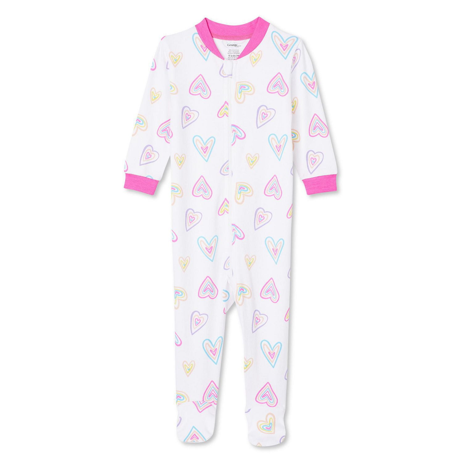 George Baby Girls' Full-Zip Sleeper