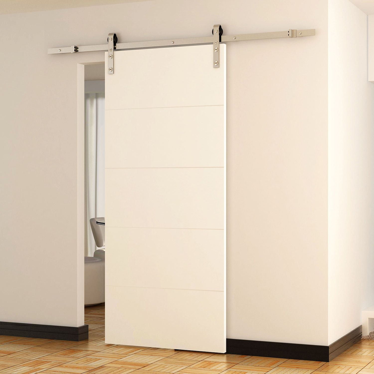 Homcom Modern 8 Interior Sliding Barn Door Kit Walmart Canada 