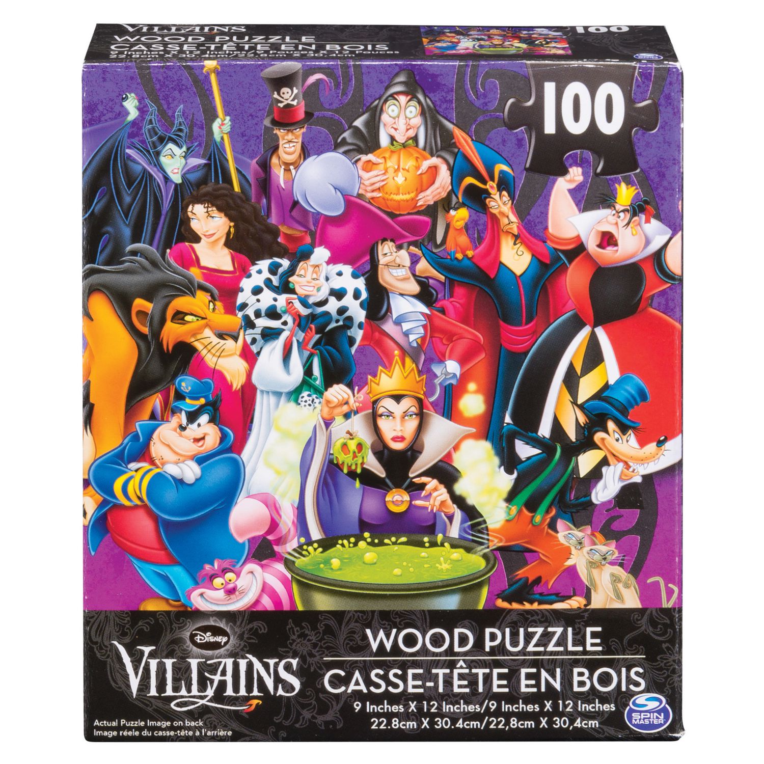 Cardinal Games Disney Villains 100 Piece Wood Jigsaw