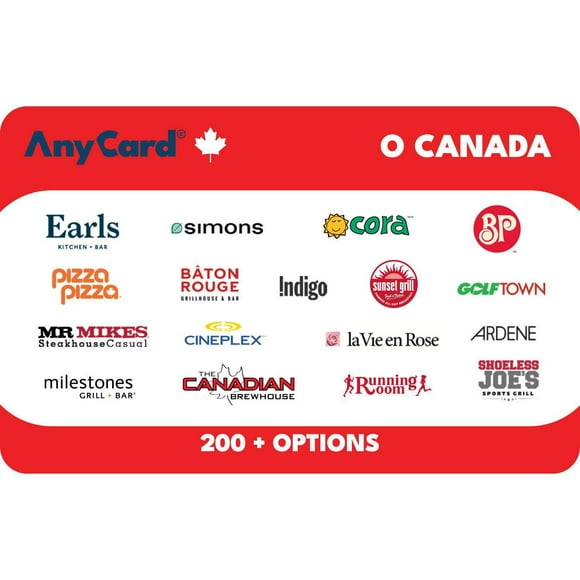 AnyCard Canada $50 eGift Card (Email Delivery)