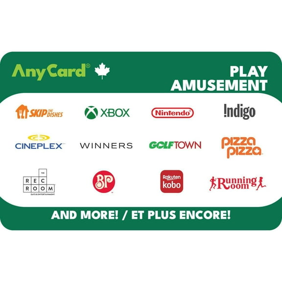 Canada AnyCard Play $25 eGift Card (Email Delivery)