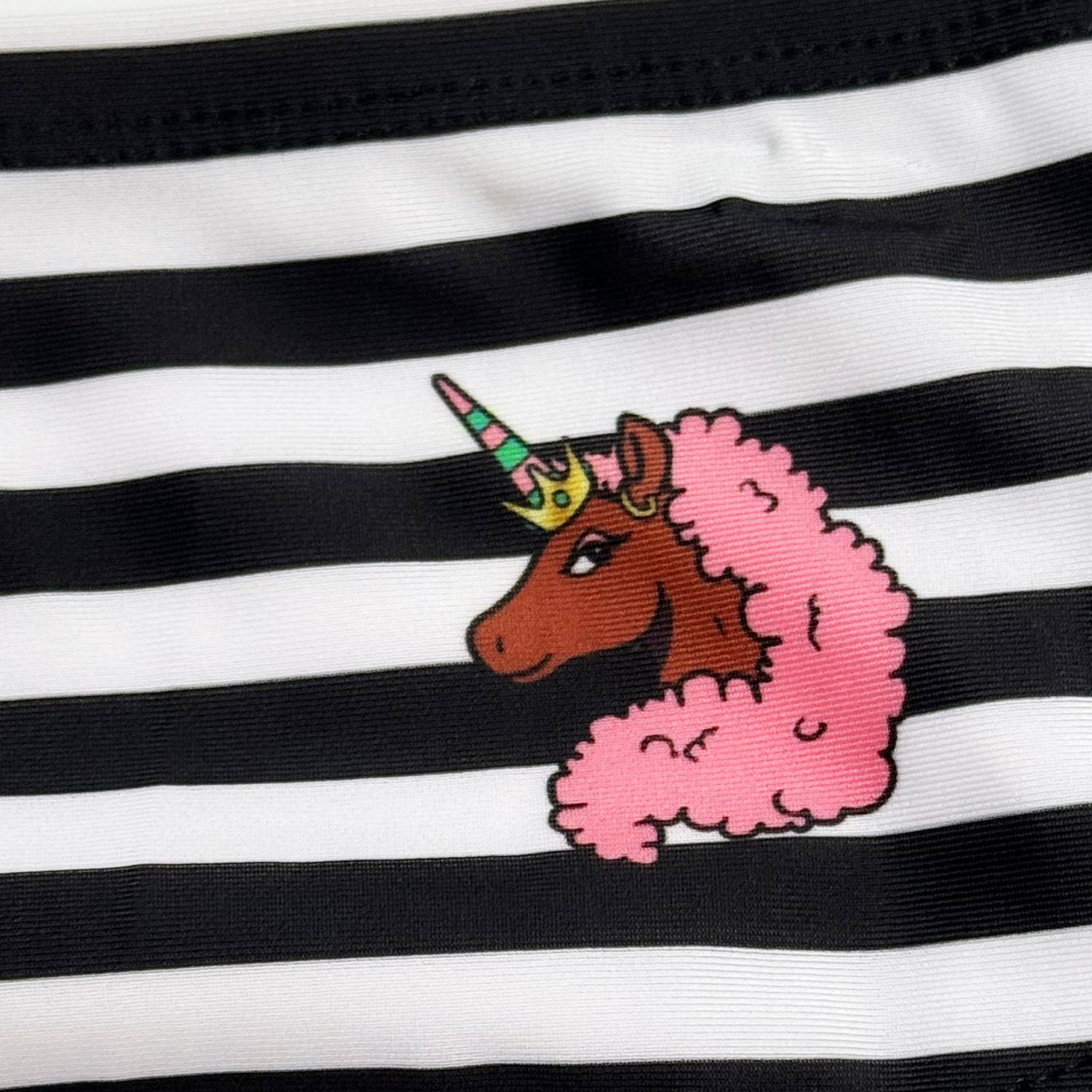 Afro Unicorn Girls 2 Piece Stars Swim Set