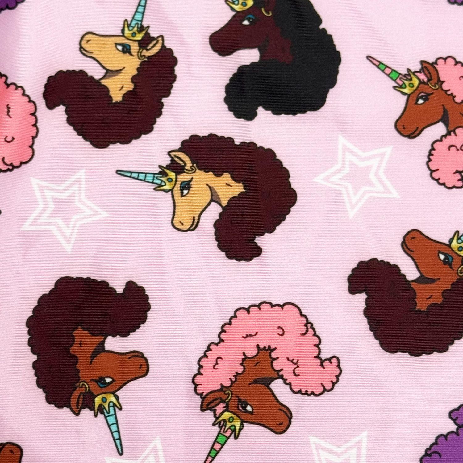 Ensemble de bain 2 pièces étoiles Afro Unicorn pour filles