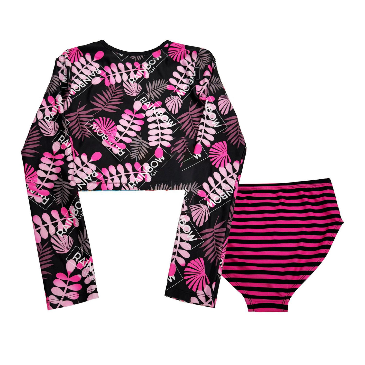 Rainbow High Girls 2 Piece Pink Paradise Swim Set