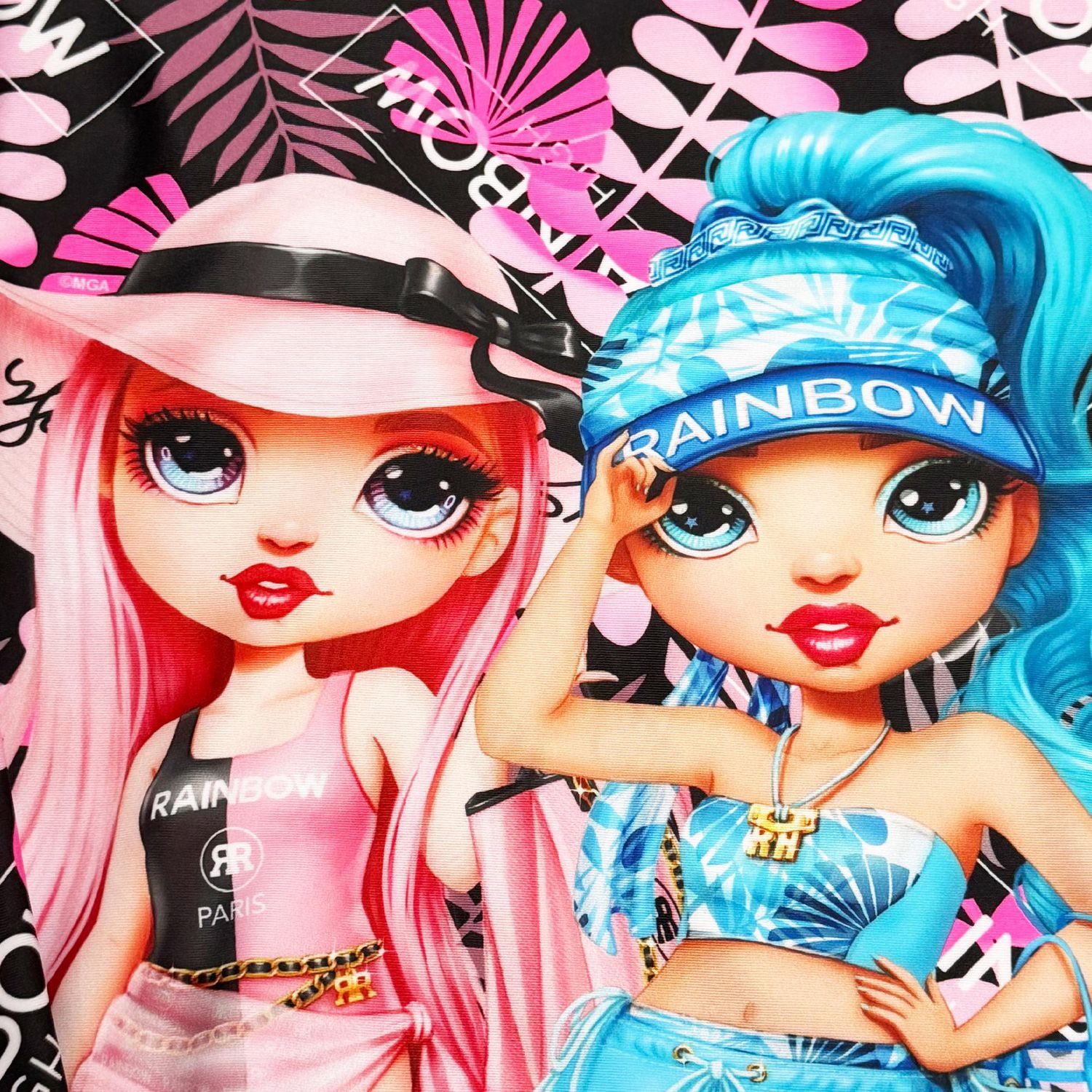 Rainbow High Girls 2 Piece Pink Paradise Swim Set