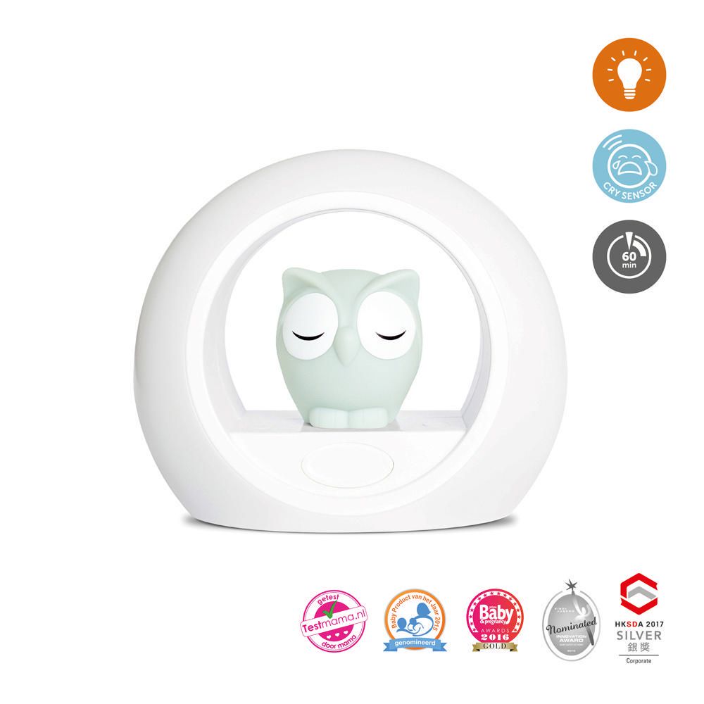 Zazu Lou Nightlight with Sound Activated Grey Toy