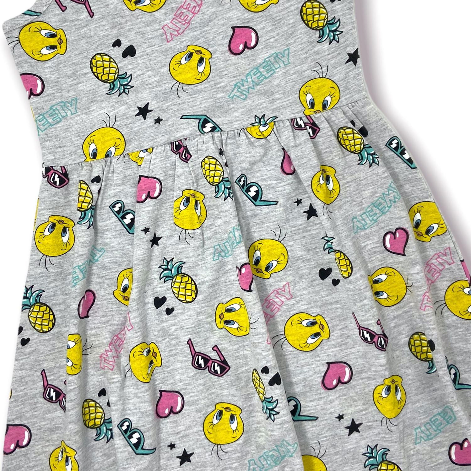 Looney Toons Robe à genour avec bretelles camisole pour fille