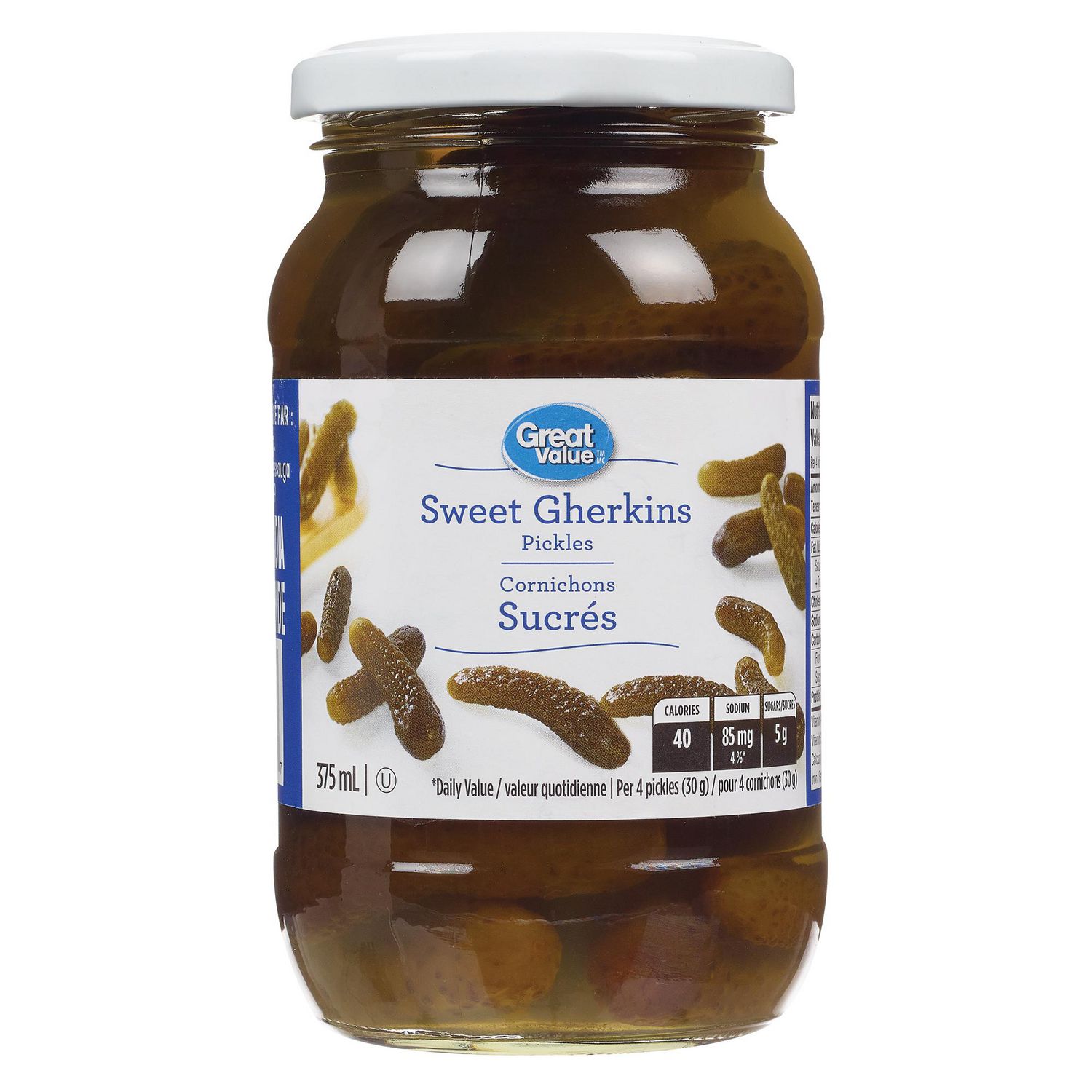 Great Value Sweet Gherkins Pickles Walmart Canada