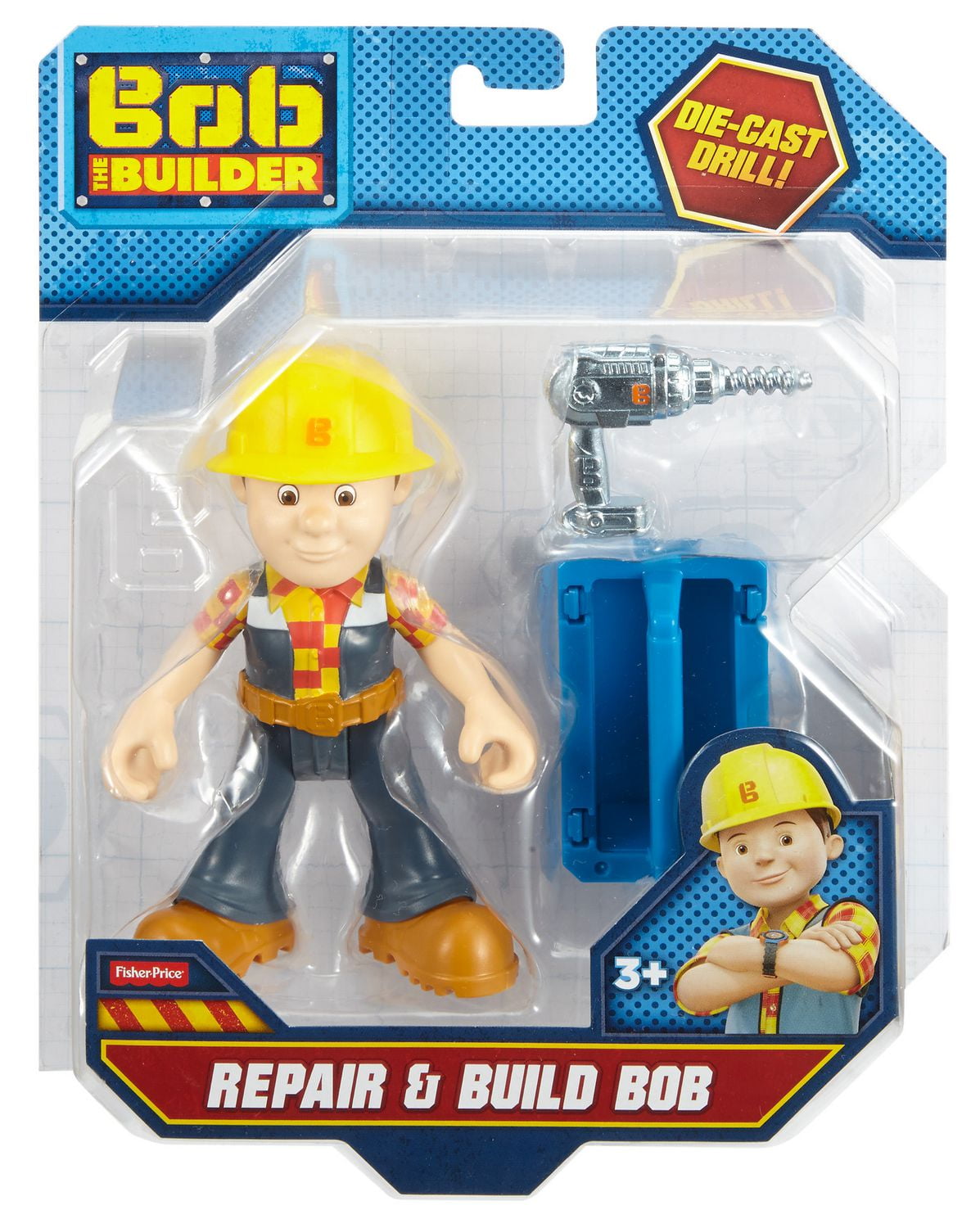 Fisher Price Bob The Builder Repair Build Bob Action Figure