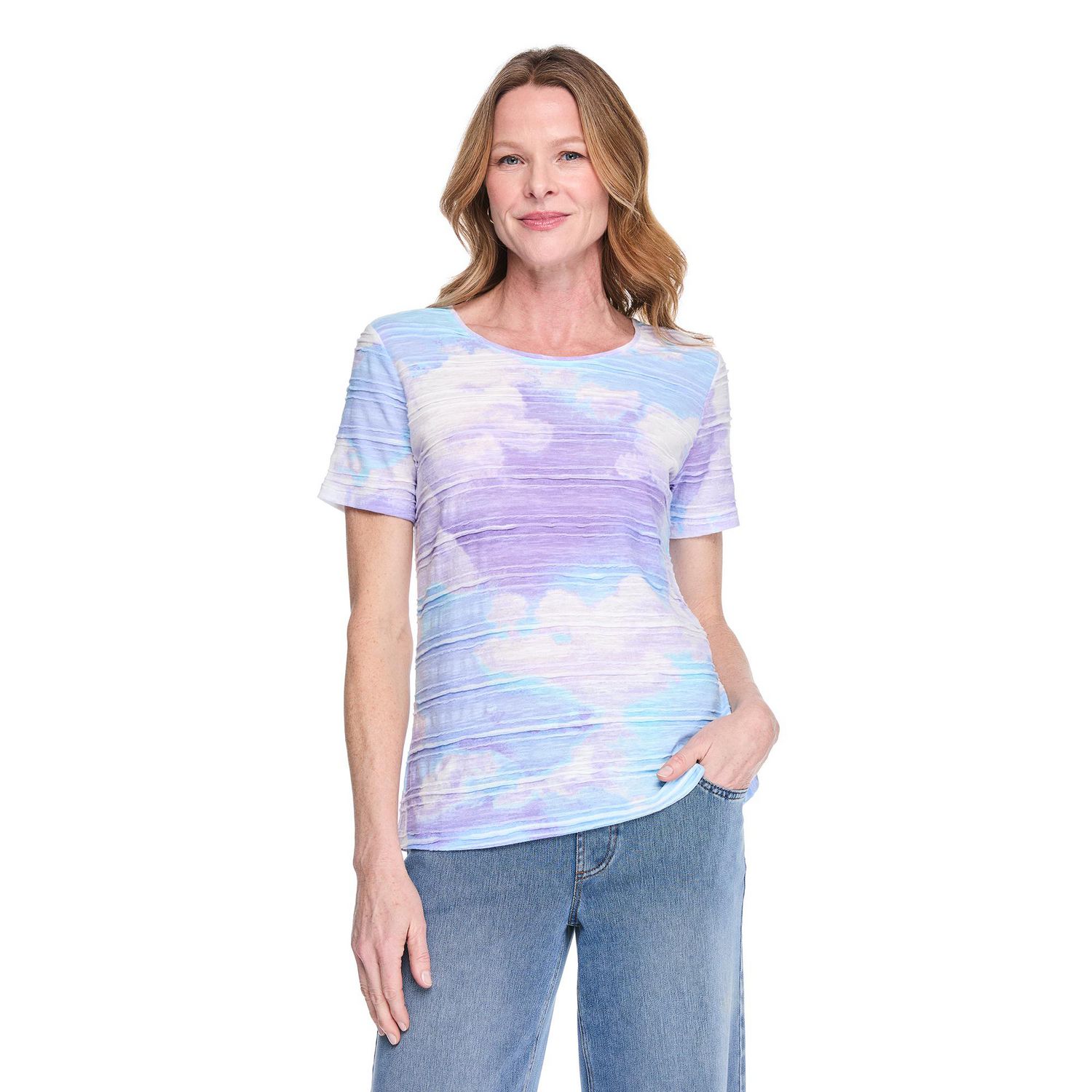 Iyla Women'S Printed Jacquard T-Shirt