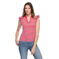 thumbnail image 1 of George Women's Flutter Sleeve Top, 1 of 6