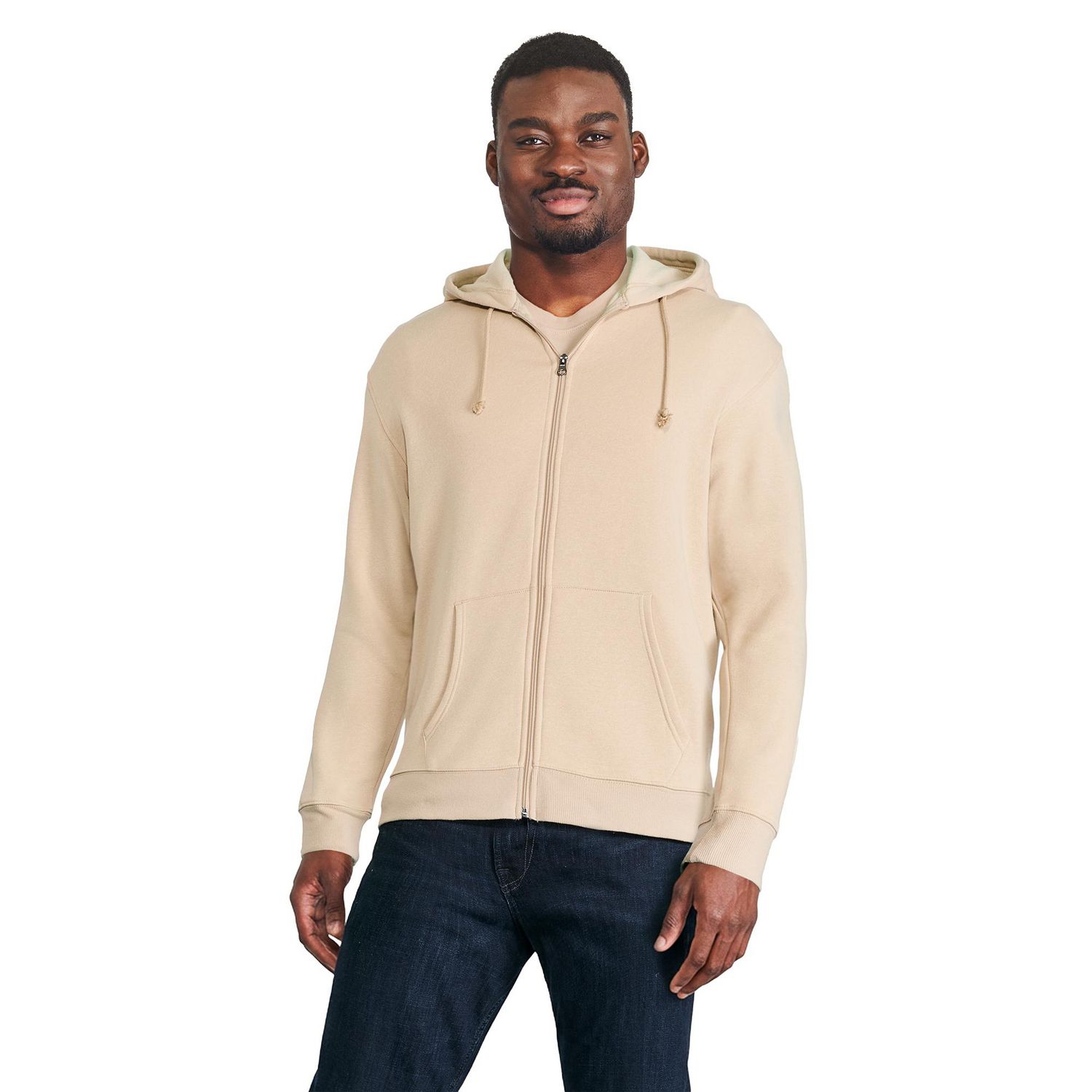 Chandail à capuchon zippé sur la longueur George pour hommes