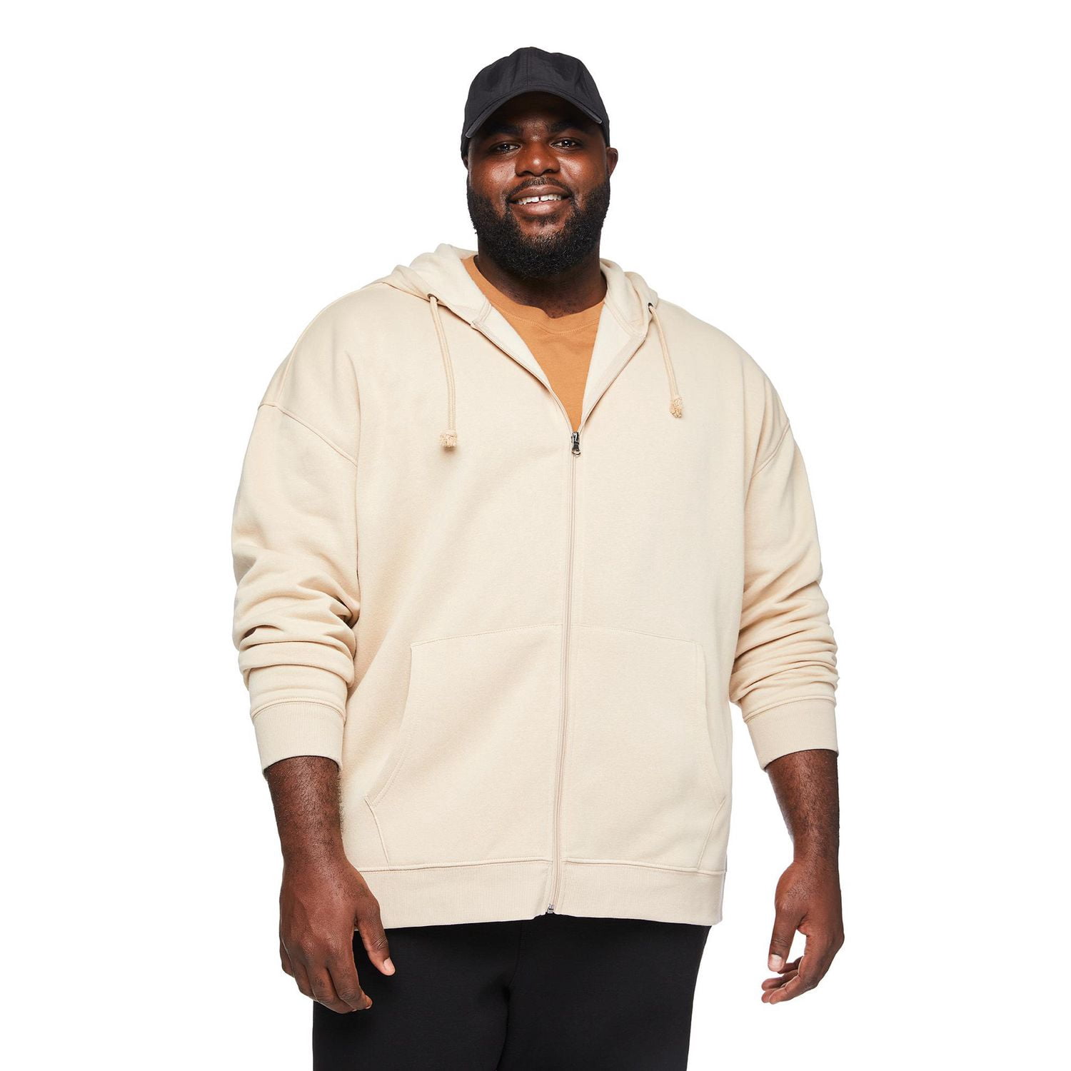 George Big Men's Full Zip Hoodie