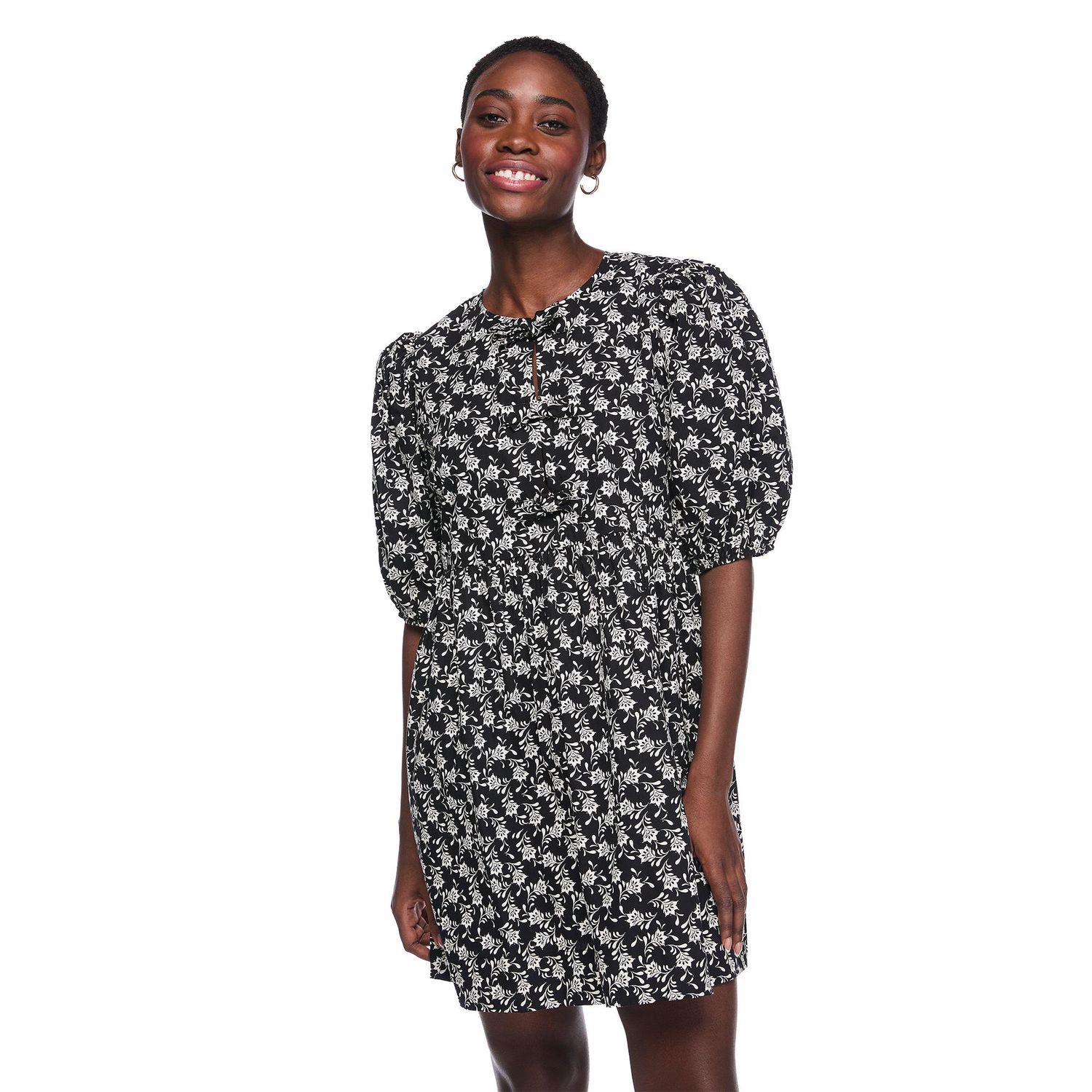 George Women's Bow Front Poplin Dress