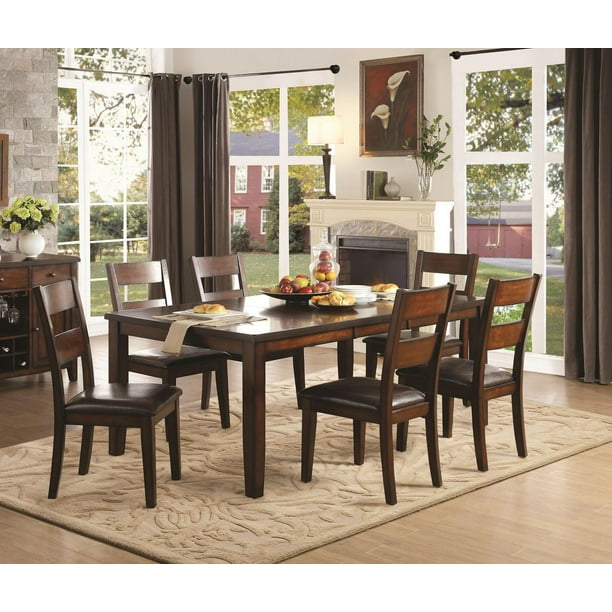 Topline Home Furnishings Burnished Espresso Dining Table Walmart.ca