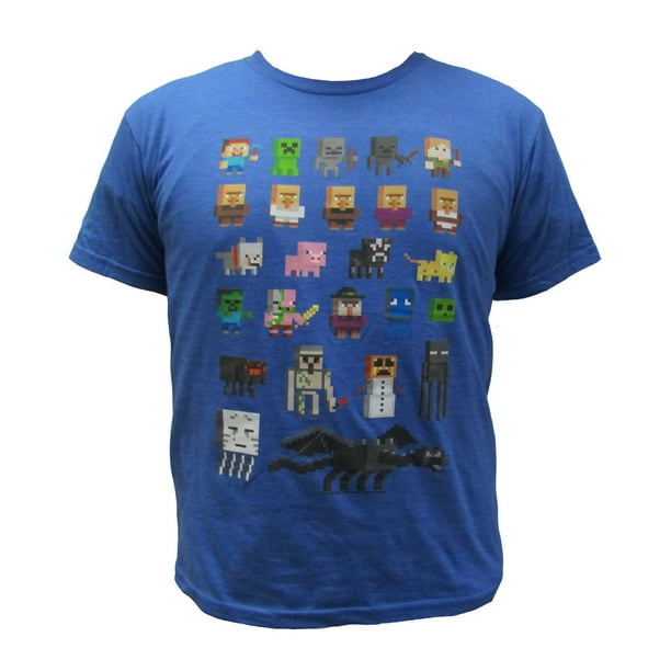 Minecraft Tee-shirt à manches courtes sous licence pour garçons