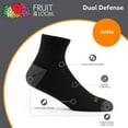 thumbnail image 5 of Fruit of the Loom Men's Dual Defense Ankle Socks 6 Pairs, 5 of 5