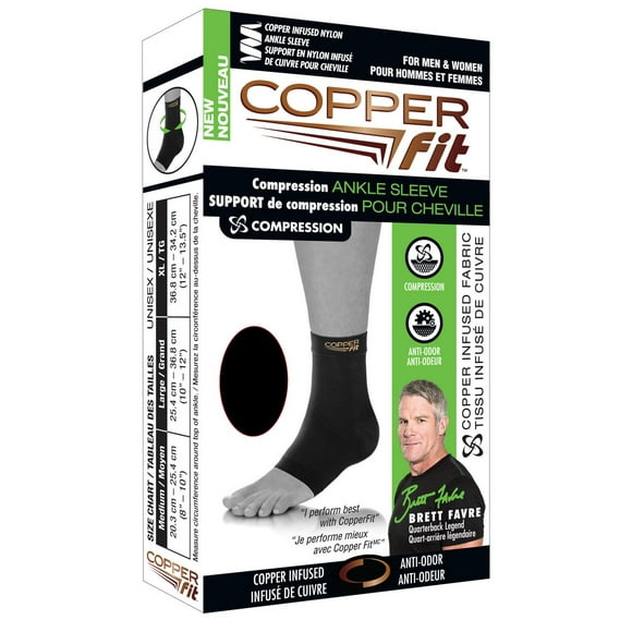 Copper Fit Support de Compression pour Cheville (XL)