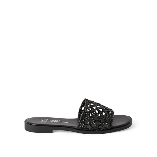 Time and Tru Women's Woven Flat Sandals