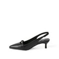 thumbnail image 3 of Time and Tru Women's Slingback Kitten Heels, 3 of 4