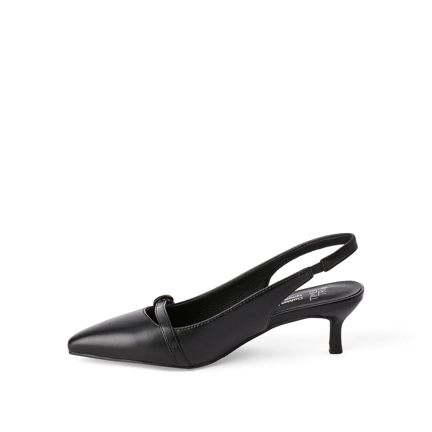 Talons à bride arrière talon mi-haut Time and Tru pour femmes