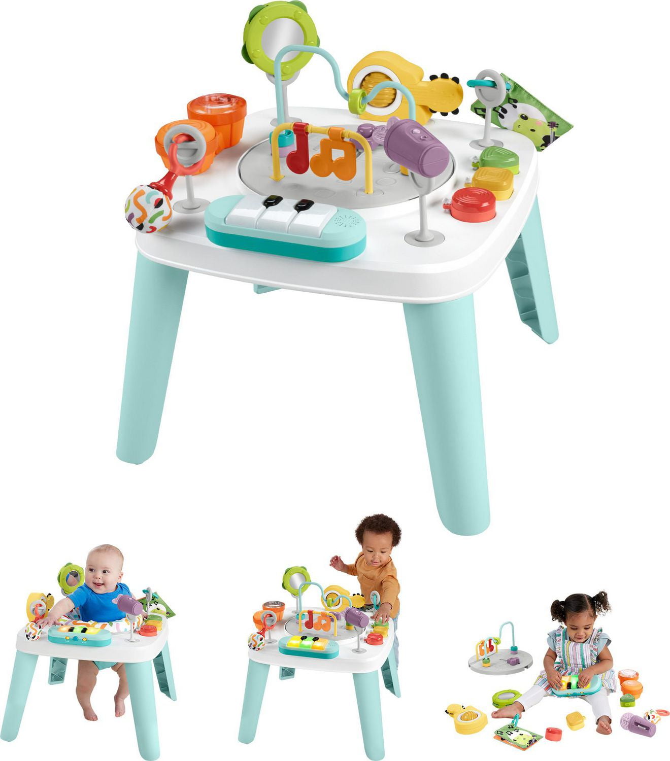 Fisher Price 3 in 1 Hit Wonder Baby Activity Center Toddler Play Table with Music Lights Ages 4 9m Walmart