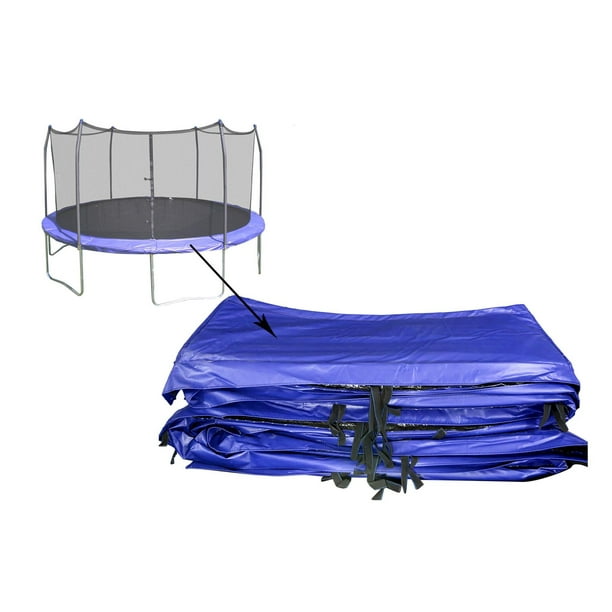 SKYWALKER TRAMPOLINES Rond de 12 pieds, bleu royal, coussin de ressort de remplacement pour trampoline d'extérieur, housse de ressort de sécurité pour trampolines à cadre rond