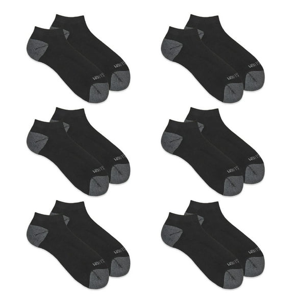 Fruit of the Loom Men's Dual Defense Low Cut Socks 6 Pairs
