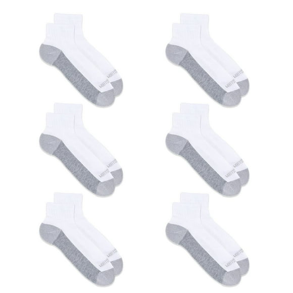 Fruit of the Loom Men's Dual Defense Ankle Socks 6 Pairs