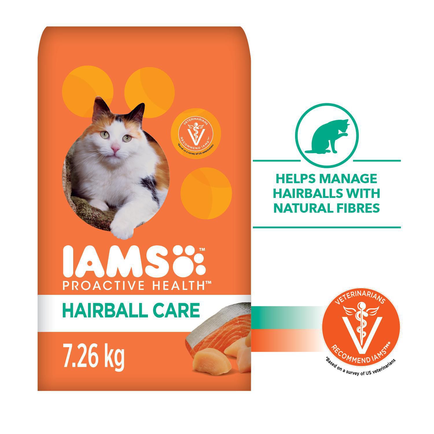 IAMS PROACTIVE HEALTH Adult Hairball Care Dry Cat Food with Chicken and