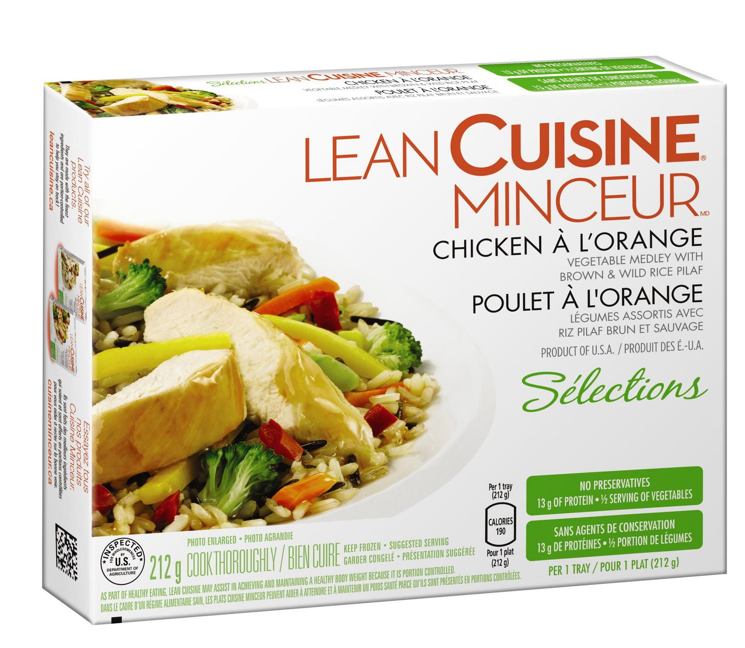 Lean CUISINE® Selections Chicken À L'orange Vegetable Medley with Brown