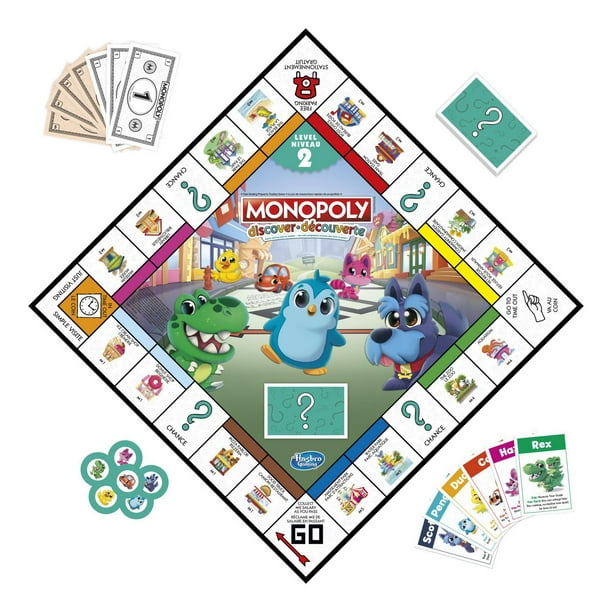 Monopoly Découverte, jeu de plateau pour enfants, dès 4 ans, jeu