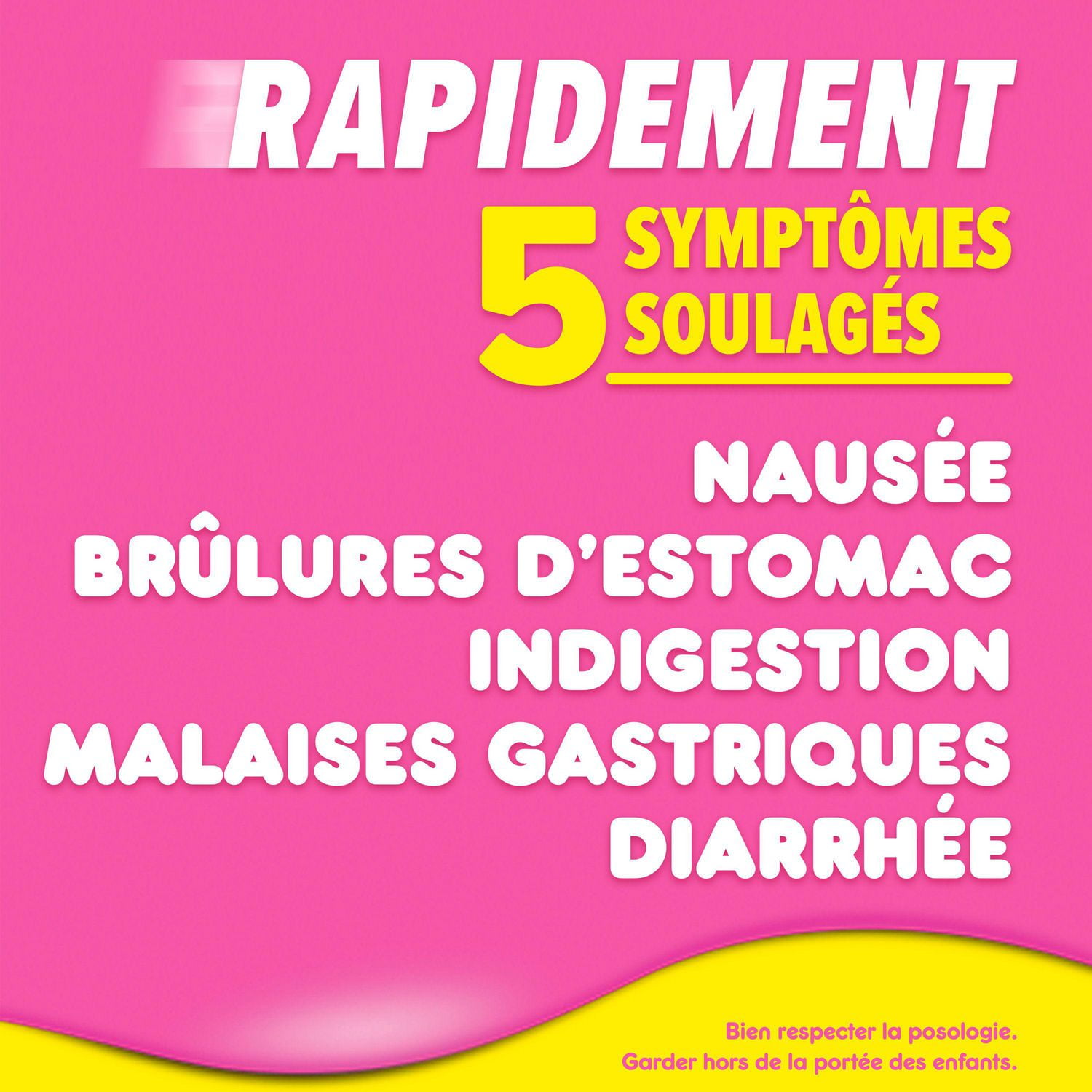 Pepto Bismol, Fast 5 Symptom Upset Stomach Relief, Caplets