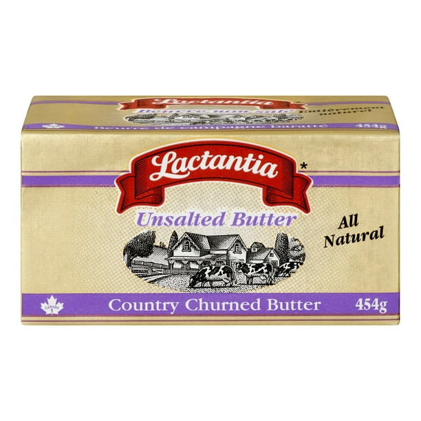 Beurre de campagne baratté sans sel LactantiaMD