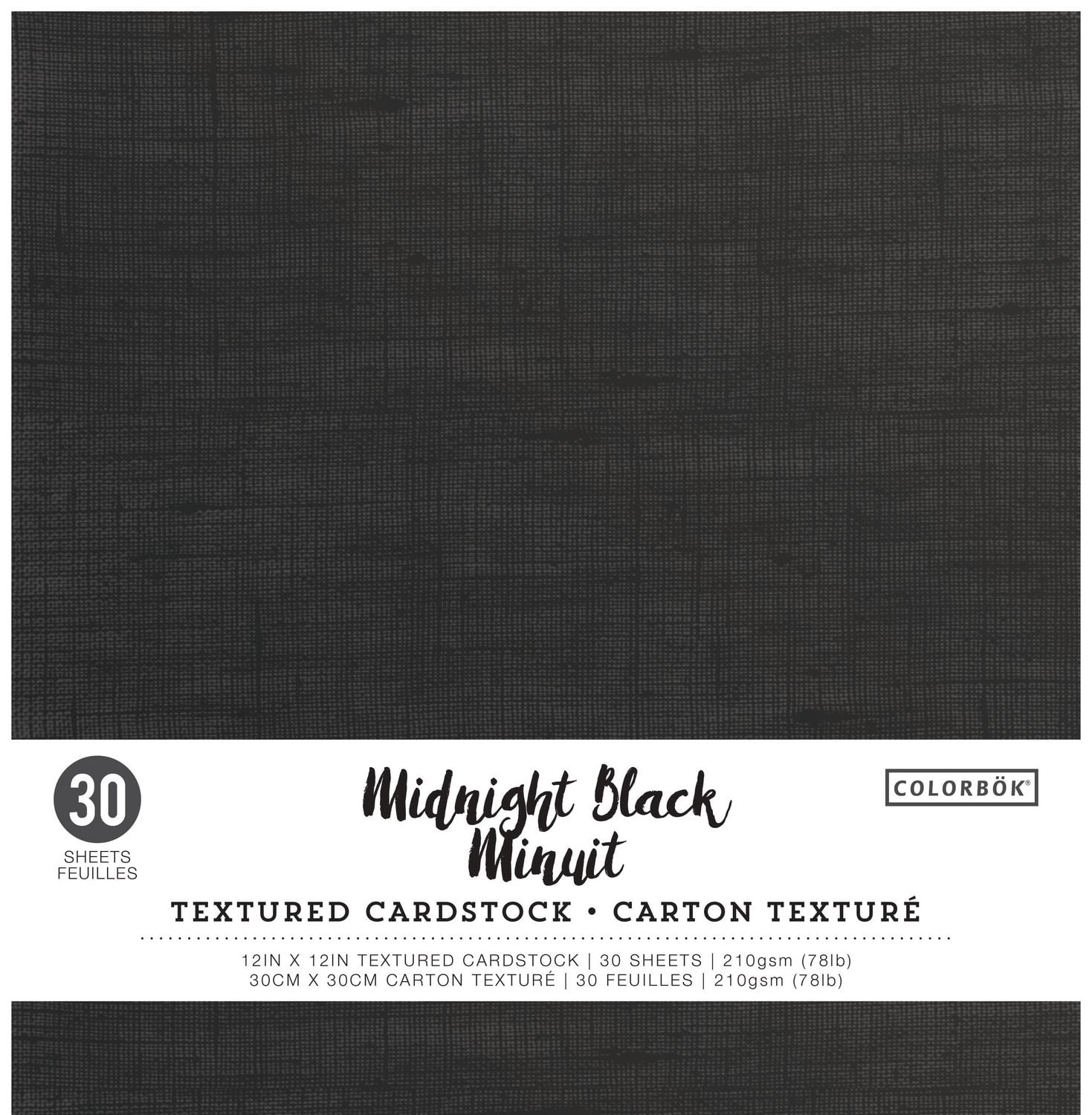 Colorbok Midnight Black Textured Cardstock Walmart Canada