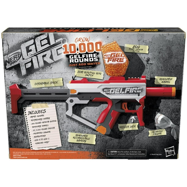 Nerf Pro Gelfire Legion Spring Action Blaster, 5000 Rounds, 130