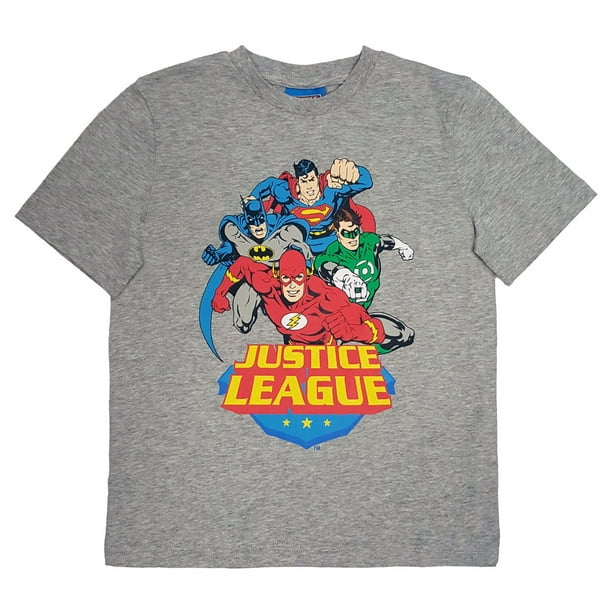 Justice League T-shirt à manches courtes pour garçon