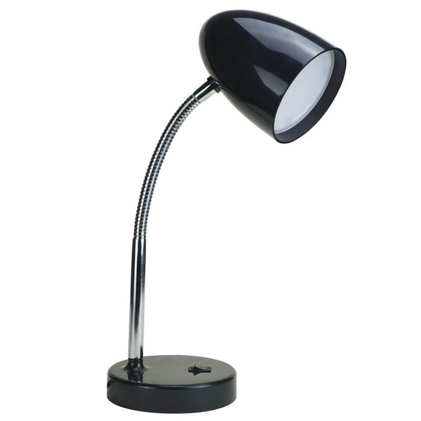 Lampe de bureau Mainstays de couleur noir 1 pièce
