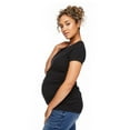 thumbnail image 2 of Paisley Sky Maternity Crew Neckline Tee, 2 of 6