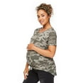 thumbnail image 2 of Paisley Sky Maternity Crew Neckline Tunic Tee, 2 of 6