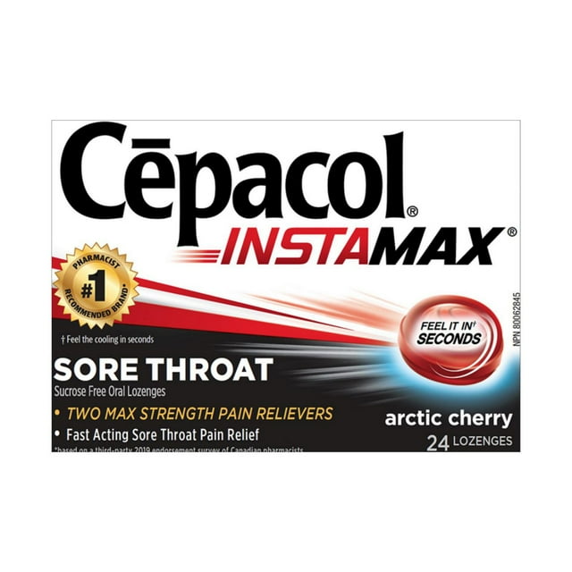 Cepacol® Instamax Arctic Cherry, Sore Throat Lozenges