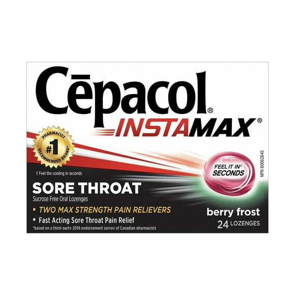 Cepacol® Instamax Berry Frost, Sore Throat Lozenges, 24 ct