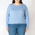 thumbnail image 1 of Devoted Taille Plus Femme sweat-shirt à col rond, 1 of 3