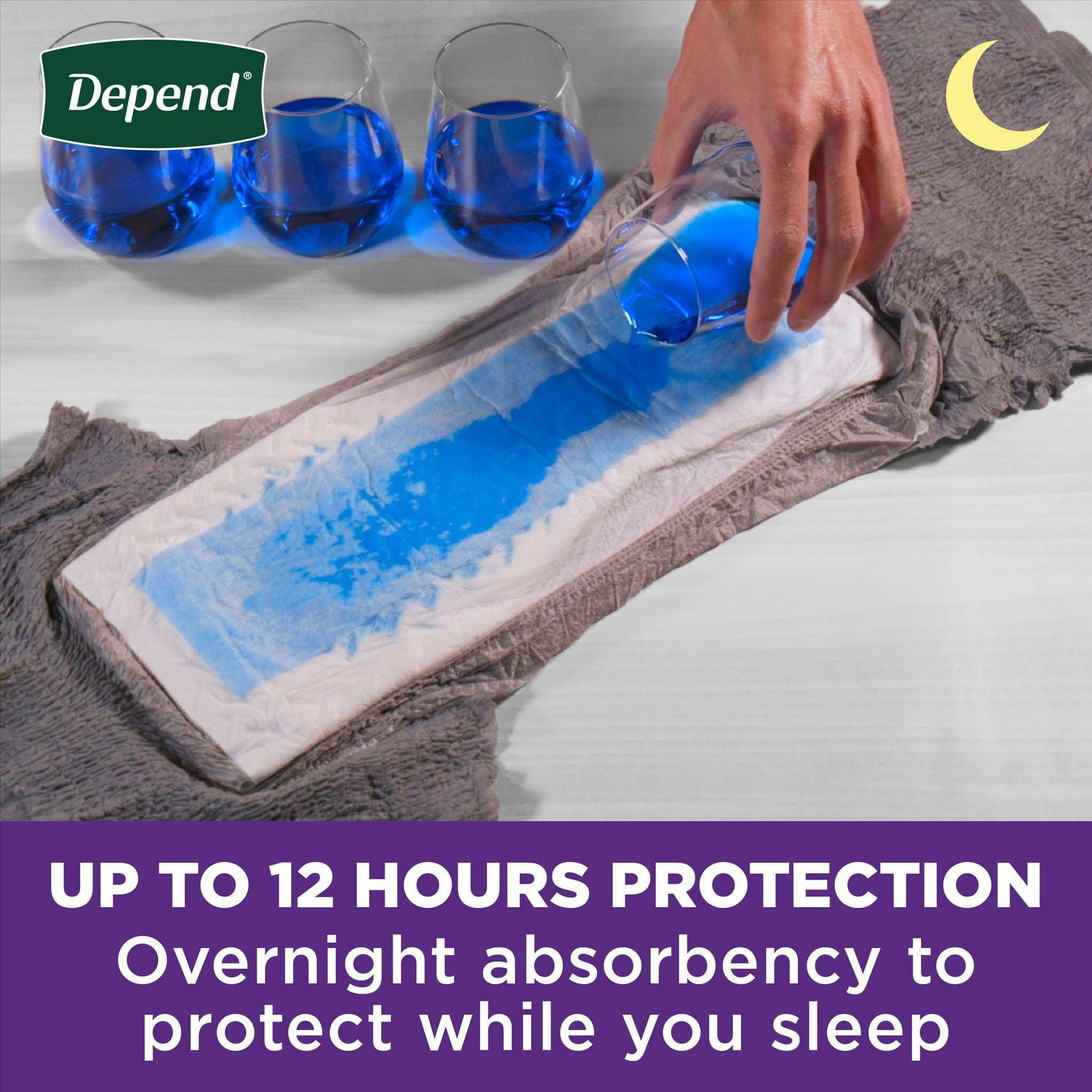 Depend Night Defense Adult Incontinence Underwear for Men