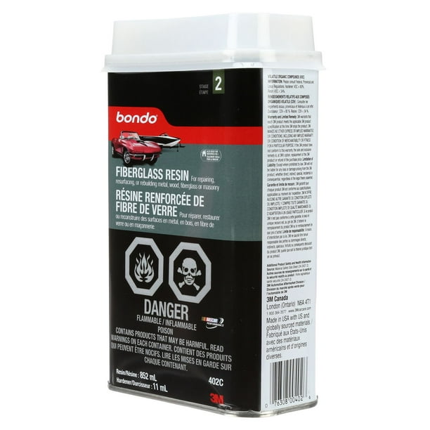Résine renforcée de fibre de verre Bondo® 852 ml (30 oz) 