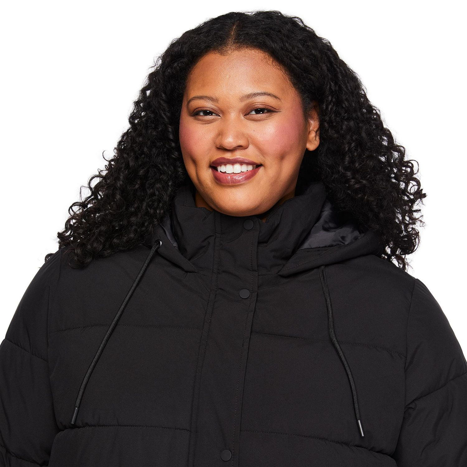 George Women's Plus Mid Length Puffer Coat